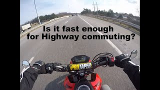 Is The Honda Grom The Best Commuter Bike even on the Highway Top Speed Test Acceleration amp MPGs [upl. by Bronk302]