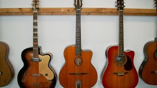 Archtop Maccaferri and Western acoustic guitars comparison [upl. by Massey292]