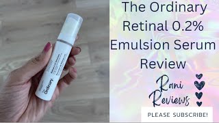 Retinal 02 Emulsion The Ordinary Product Review [upl. by Earazed]