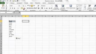 Dropdown Liste erstellen in Excel mit Datenüberprüfung [upl. by Cowles]