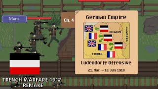 German Campaign Ludendorff Offensive Chapter 4  Trench Warfare WW1 Gameplay [upl. by Yannodrahc]