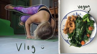 ☽ online yoga ausbildung veganes essen amp blaulichtbrille  vlog ☾ [upl. by Elexa574]