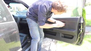 Removing the Door Panel of my E36 BMW 328is Step 1 for window repair [upl. by Aihsiyt]