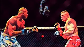 Brock Lesnar VS Alistair Overeem UFC 4 [upl. by Hsetih]