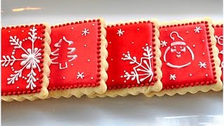 Let It Snow Cookies snowflakes Christmas [upl. by Elleira388]