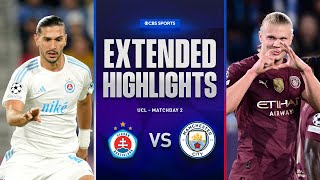 Slovan Bratislava vs Man City Extended Highlights  UCL League Phase MD 2  CBS Sports Golazo [upl. by Anny]