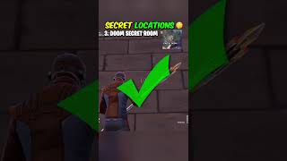 ALL Secret Locations  Hideouts in Fortnite Season 4😳 Chapter 5 fortnite foryou fyp shortsfeed [upl. by Dayir]