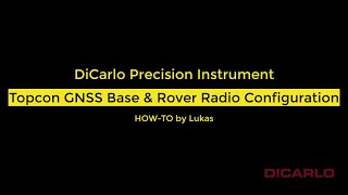 Topcon MAGNET Field how to configure base and rover with UHF [upl. by Jorgan]