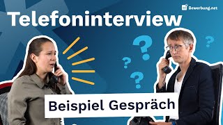 Vorstellungsgespräch am Telefon  Beispielgespräch und Tipps [upl. by Rialb974]