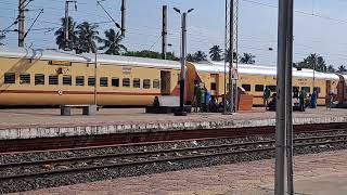 17250 Kakinada Port to Tirupati Express Arriving Announcement In Samalkot jn Railway Station [upl. by Eilah]