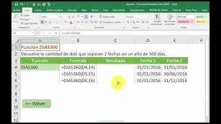 Funcion DIAS360 [upl. by Hollah]