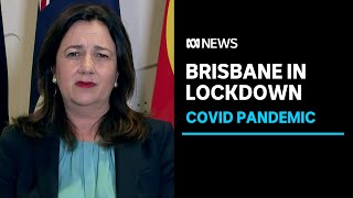 Brisbane locked down for three days to stop spread of mutant UK COVID strain  ABC News [upl. by Onia205]