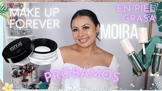 POLVO TRÁSLUCIDO MAKEUP FOREVER Y SOMBRA LÍQUIDA MOIRA  HolaLizy 🦋 [upl. by Esilegna]