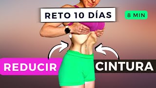 Hipopresivos Efectivos 💯 8 MIN Diarios para Reducir Cintura y Fortalecer abdomen  RETO 10 DÍAS 💾 [upl. by Clift691]