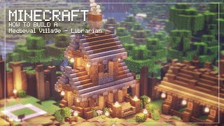 Minecraft  Como Fazer Uma Vila Medieval  Casa do Bibliotecário [upl. by Serle]