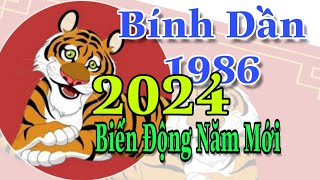 Bính Dần 1986 năm 2024 Xem Những Chuyển Biến Trong Vận Hạn Năm Mới Công Danh Sức Khỏe Có Thay Đổi [upl. by Enajyram]