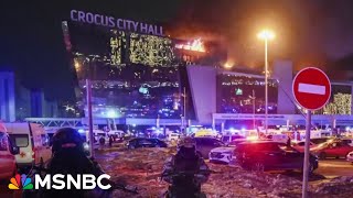 Massive terrorist attack unfolding in Moscow as armed gunman storm a concert hall kill spectators [upl. by Okram]