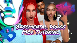 Sims 4  Basemental Drugs Mod Tutorial and Gameplay  Part 1  Addiction [upl. by Orenid]