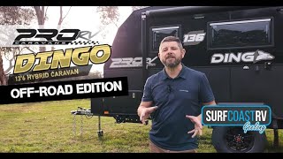 DINGO 136 OffRoad Hybrid caravan [upl. by Ardnait]