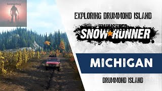 Exploring Drummond Island PS5 SnowRunner Ep52 [upl. by Ailed916]