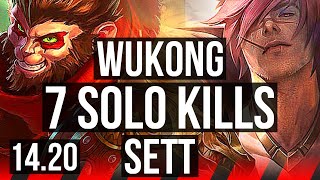 WUKONG vs SETT TOP  7 solo kills  EUW Diamond  1420 [upl. by Llevol445]