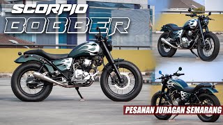 YAMAHA SCORPIO CUSTOM BOBBER  yakin gak ngiler custom by akagarage [upl. by Strain584]