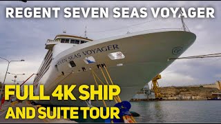 Regent Seven Seas  Seven Seas Voyager  Full Ship and Suite Tour in full 4K UHD [upl. by Aiceila]