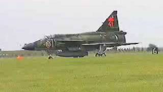 Saab Viggen Landing amp Take OffReverse Thrust Demonstration [upl. by Kelula]