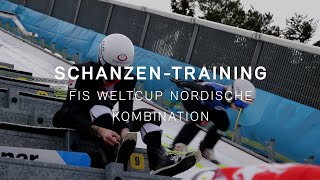 SchanzenTraining für den FIS Weltcup Nordische Kombination Seefeld [upl. by Otreblide]