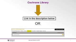 Search Translation Medline to Cochrane Library [upl. by Barbi138]