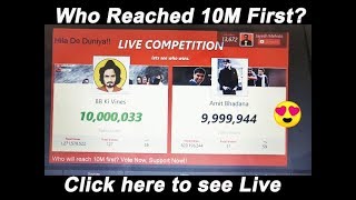 Who reached 10M First BB Ki Vines Vs Amit Bhadana [upl. by Anna-Diane]