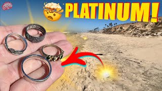 I Found PLATINUM Metal Detecting a Beach NOBODY Wanted to Hunt • Roadtrip Day 10 [upl. by Ellierim]