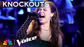 Mara Justines Enchanting Performance of Harry Nilssons quotWithout Youquot  The Voice Knockouts  NBC [upl. by Whitnell304]