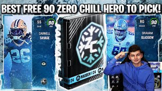 THE BEST FREE 90 OVERALL ZERO CHILL HERO TO PICK IN MADDEN 24 [upl. by Yraeg]