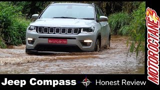 Jeep Compass 2018 India Review  Off road and on road Driving [upl. by Byrom]