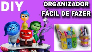 DIY  ORGANIZADOR DE PAPELÃO  ORGANIZADOR DE LATA  Ideias criativas Divertida Mente [upl. by Moriah]