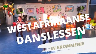 WestAfrikaanse Danslessen in Krommenie OLV MaLamine uit Sénégal Afrkaansedanslessen workout [upl. by Pattin]