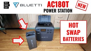 HOT SWAPPABLE Bluetti AC180T Power Station [upl. by Edyaj376]