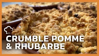 Crumble à la pomme et rhubarbe [upl. by Xel]