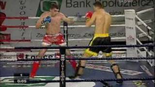 Leszek Suchożerbski vs Bartosz Ożarek Low kick 81kg [upl. by Akyssej672]