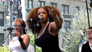 Leela James  Music  live at City Hall Park New York City [upl. by Pozzy]