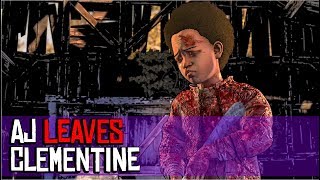 AJ LEAVES CLEMENTINE Decision  Telltales The Walking Dead Game Season 4 Episode 4 [upl. by Mallin24]