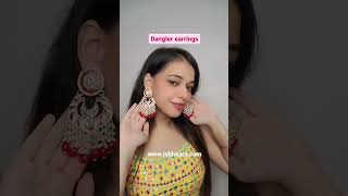 Earrings for round face ishhaara jewellery viralvideo [upl. by Kassey]