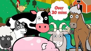 Farm Animals For Toddlers  Learn Counting and Colours [upl. by Fremont]