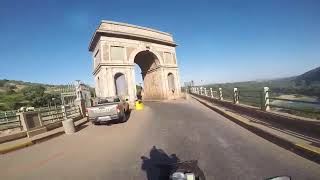 Driving over the Hartbeespoort Dam wall with a Motorcycle  South Africa [upl. by Kimura]