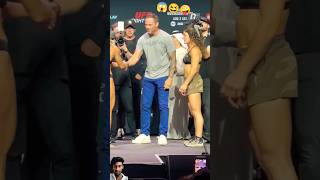 😱MACKENZIE DERN VS LOOPY GODINEZ FACE OFF AT UFC ABU DHABI [upl. by Ylen]