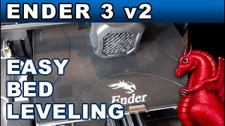 Ender 3 V2 Easy Bed Leveling [upl. by Ellicul]