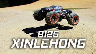 Xinlehong 9125 Sprint 4WD RC Monster Truck BMX Bash [upl. by Zehcnas329]