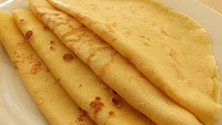 Basic French Crepes Recipe  Crepe Batter just in a minute [upl. by Lise403]