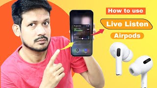 How to Use Live Listen AirPods IPhone 13 Pro Max  This Best Features Haering all iPhone [upl. by Ennovaj]